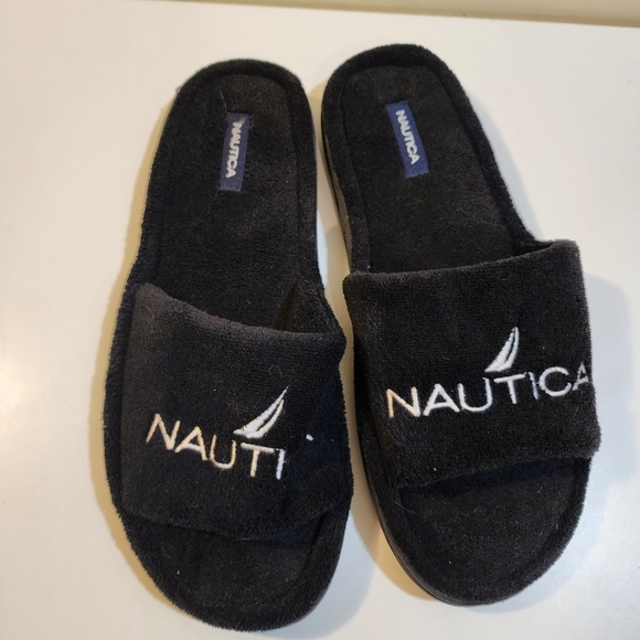 NAUTICA men's Black Slides size XL (13) - Picture 9 of 11